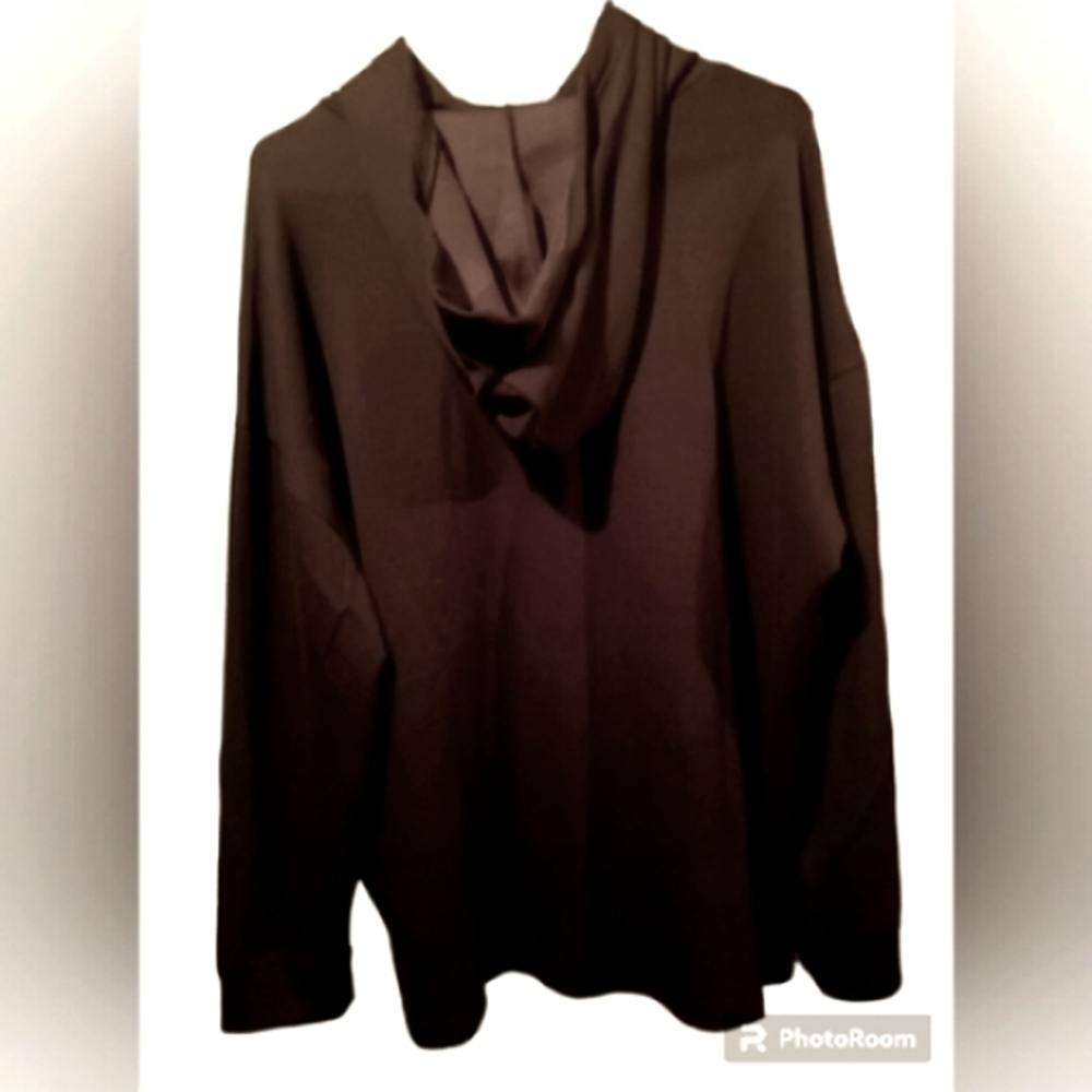 Guess Barkley Logo Tape Hoodie Black NWOT - Picture 3 of 3